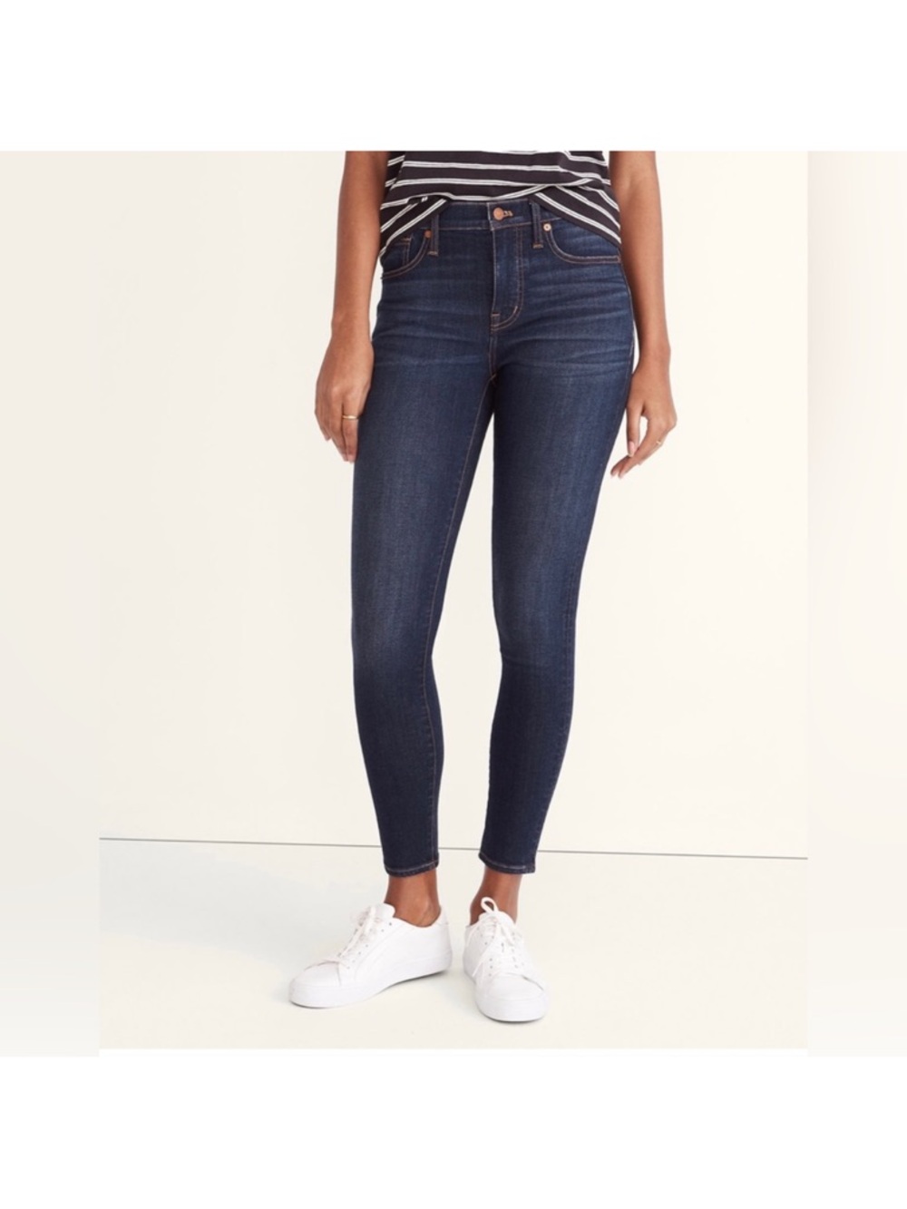 Madewell Dark Indigo 9” Mid-Rise Skinny Jeans - Women